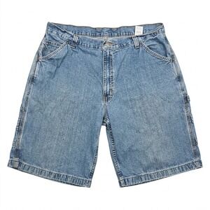 VTG 2004 Faded Glory Men's Blue Denim Carpenter Shorts Size 40 Workwear Y2K‎ Rag